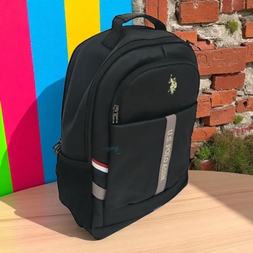 Us Polo Assn Dört Gözlü Sırt Çantası Siyah