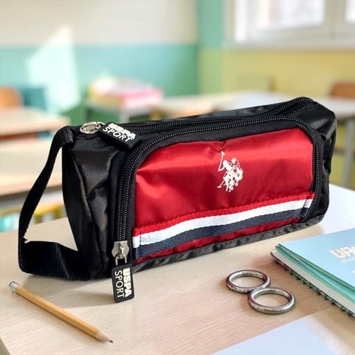 Us Polo Kalem Kutu Kırmızı Siyah Plklk24314