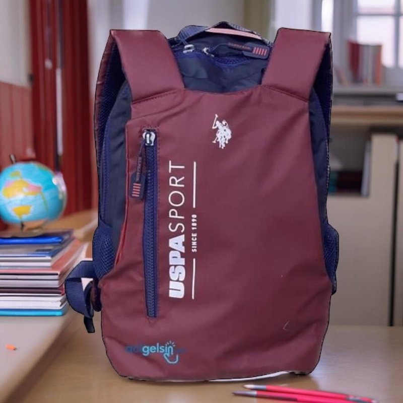 Us Polo Sırt Çantası Bordo -lacivert 23269