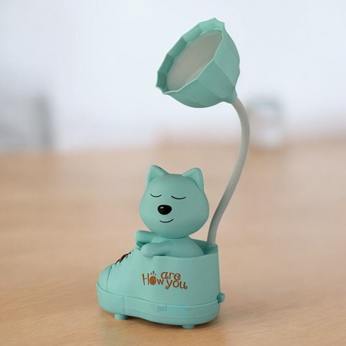 Usb Şarjlı Kalemtraşlı Sevimli Köpek Masa Lambası