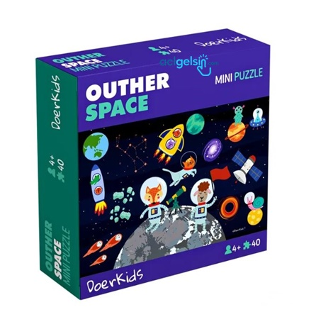 Uzay Boşluğu Mini Puzzle 40 Parça 4+ Yaş