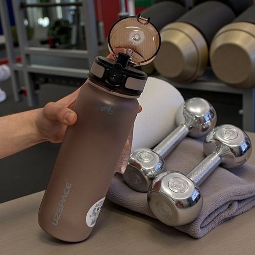 Uzspace 800 Ml Soft-touch Tritan Su Matarası Açık Kahve 3053