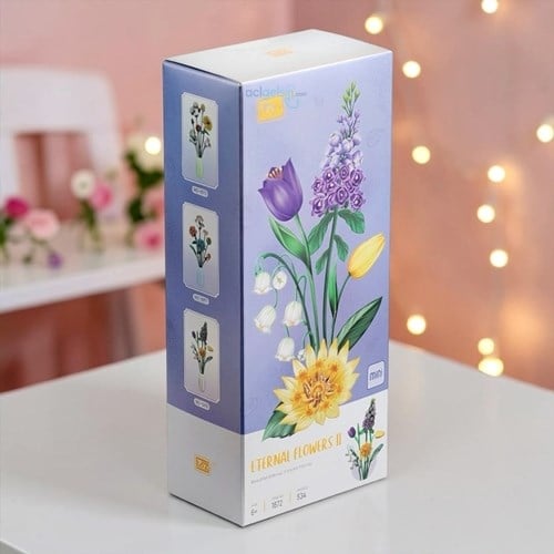 Vagon Loz Ebedi Çiçekler Mor Vaat 608 Parça 4604