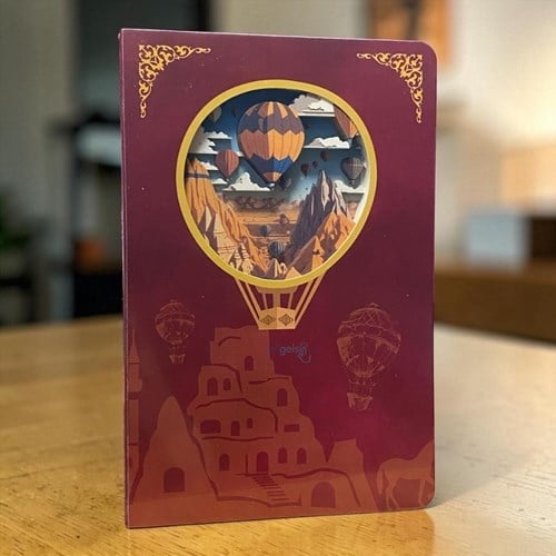 Vagonlife 3d Kapodokya Temalı Noktalı Defter 60 Yaprak