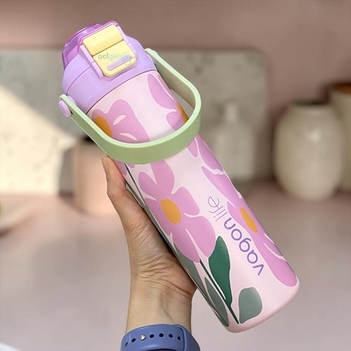 Vagonlife 600 Ml Pipetli Çelik Termos Paslanmaz Sızdırmaz