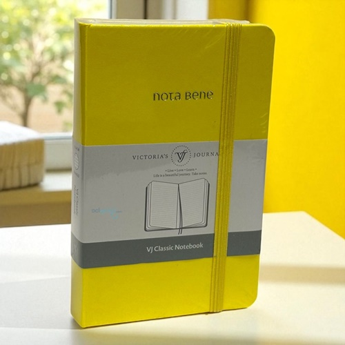Victoria's Journals Note Bene Çizgili Not Defteri Sarı