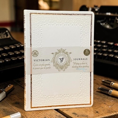 Victorias Journals Vintage Old Book Defter 160 Yaprak Çizgili