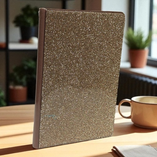 Victoria's Journas Diamond Rose Gold Çizgili Not Defteri
