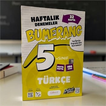 5. Sınıf Türkçe 32 Haftalık Denemelerı Bumerang Serisi Günay Yayınları