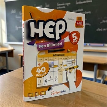 5. Sınıf Haftalık Hep Fen Bilimleri 40 Deneme Hiper Zeka Yayınları
