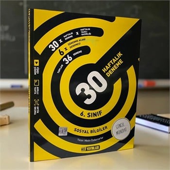 6. Sınıf Sosyal Bilgiler 30 Haftalık Kazanım Denemeleri Hız Yayınları