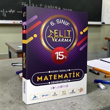6.sınıf Elit Karma 15`li Konu Sıralı Matematik Denemeleri Paraf Yayınları