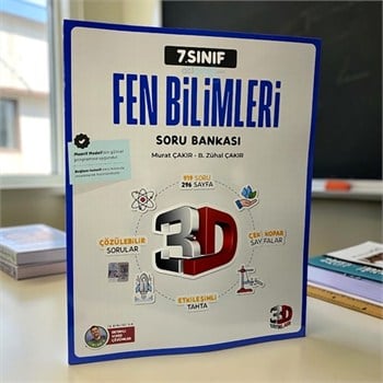 7.sınıf Fen Bilimleri Soru Bankası 3d Yayınları