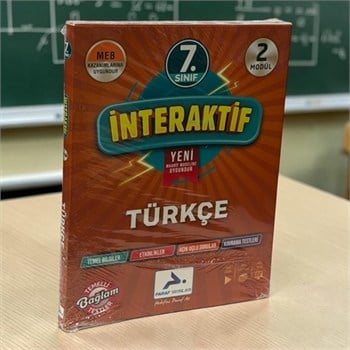 7. Sınıf İnteraktif Türkçe Etkinlik Çalışma Kitabı Paraf Yayınları