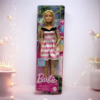 Barbie 65.yıl Özel Pembe Elbiseli Bebek