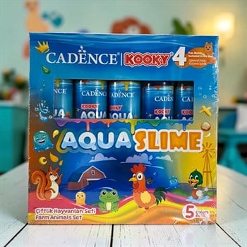 Cadence Kooky Aqua Slime Çiftlik Hayvanları Seti 5 Renk