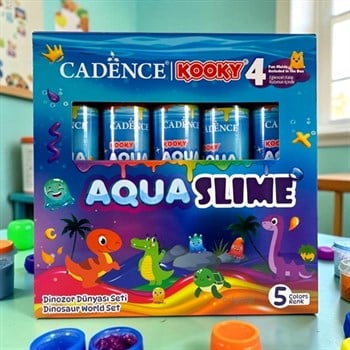 Cadence Kooky Aqua Slime Dinozor Dünyası Seti 5 Renk