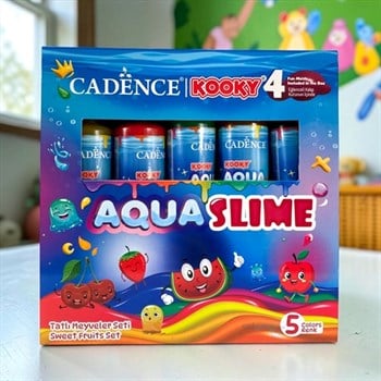 Cadence Kooky Aqua Slime Tatlı Meyveler Seti 5 Renk