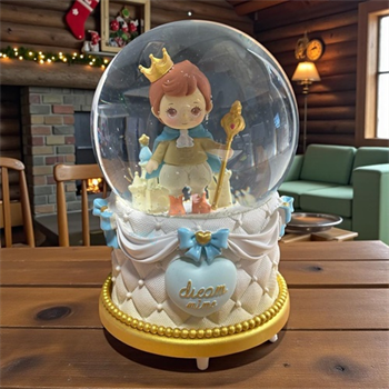 Kar Küresi Prens 100 Mm Püskürtmeli Işıklı Müzikli