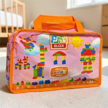 Play Blox 56 Parça Yapı Blokları Çantalı Set