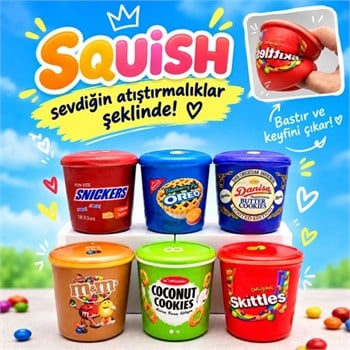 Squishy Büyük Boy Atıştırmalık Kutusu Stres Oyuncağı