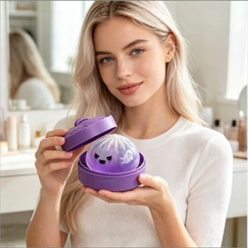 Squişhy Dumpling Simli Ghost Edition Çin Mantısı Stres Topu