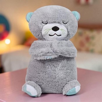 Su Samuru Nefes Alıp Veren Peluş Oyuncak Gri