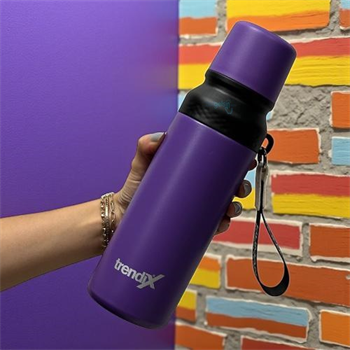 Trendıx Çelik Termos Matara 750 Ml Mor