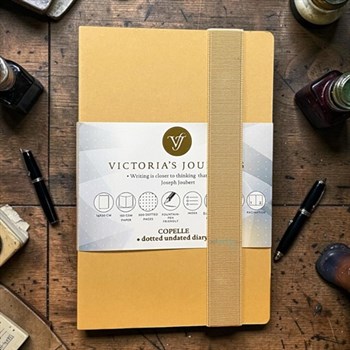 Victorias Journals Copelle Kraft Bujo Defter 120 Yaprak Noktalı Kraft Kapak