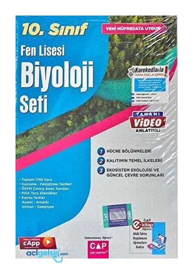 10.sınıf Set Fen Lisesi Biyoloji Çap Yayınları
