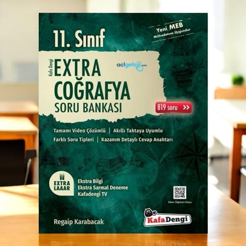 11. Sınıf Extra Coğrafya Soru Bankası Kafadengi Yayınları