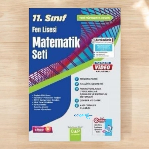11.sınıf Set Fen Lisesi Matematik Seti - Çap Yayınları