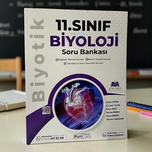 11. Sınıf Biyoloji Soru Bankası Çözümlü Biyotik Yayınları