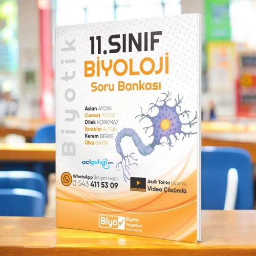 11. Sınıf Biyoloji Soru Bankası Biyotik Yayınları
