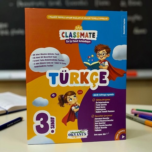 3. Sınıf Türkçe Classmate Soru Bankası Okyanus Yayınları