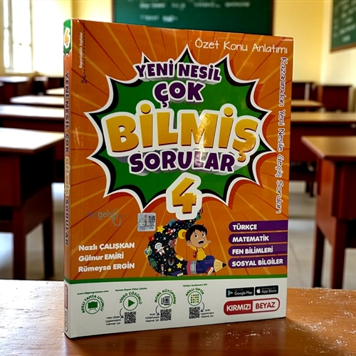 4. Sınıf Tüm Dersler Yeni Nesil Çok Bilmiş Sorular Kırmızı Beyaz Yayınları