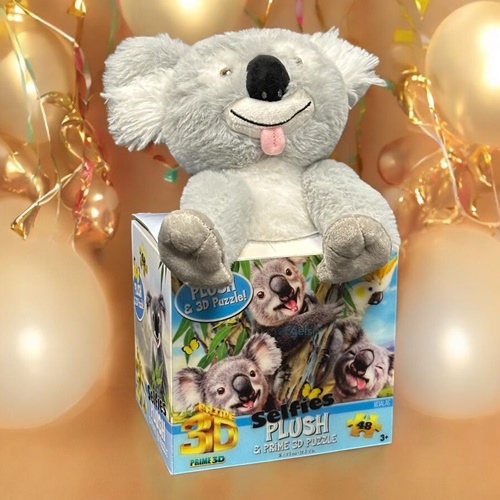 48 Parça 3d Puzzle Ve Peluş Koala