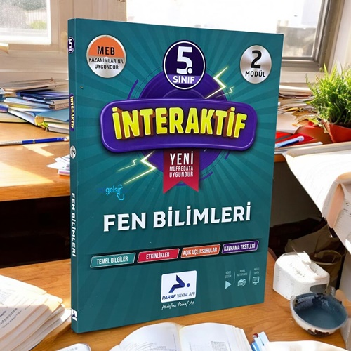 5.sınıf İnteraktif Fen Bilimleri Kütüphanesi Paraf Yayınları