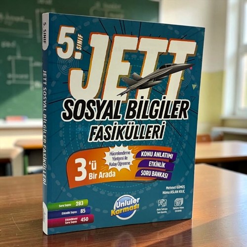 5. Sınıf Jett Sosyal Bilgiler Fasikülleri Ünlüler Karması Yayınları