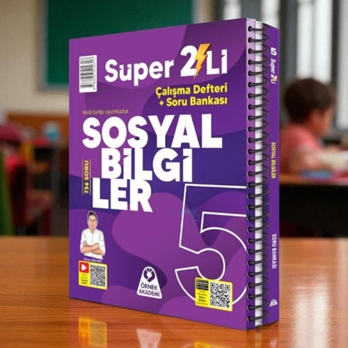 5. Sınıf Süper İkili Sosyal Bilgiler Seti Örnek Akademi Yayınları