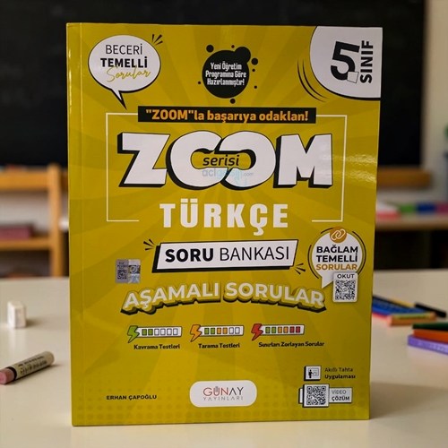 5. Sınıf Zoom Serisi Türkçe Soru Bankası Günay Yayınları