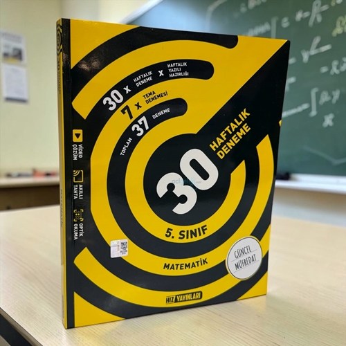 5.sınıf Matematik Haftalık Deneme Hız Yayınları