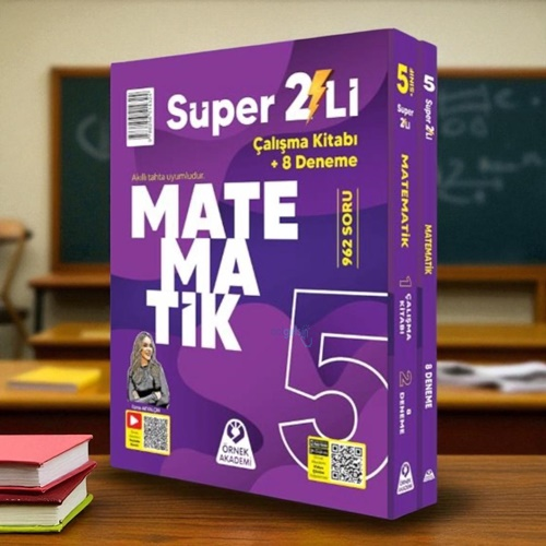 5. Sınıf Süper İkili Matematik Seti Örnek Akademi Yayınları