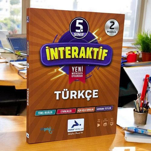 5. Sınıf İnteraktif Türkçe Soru Kütüphanesi Paraf Yayınları