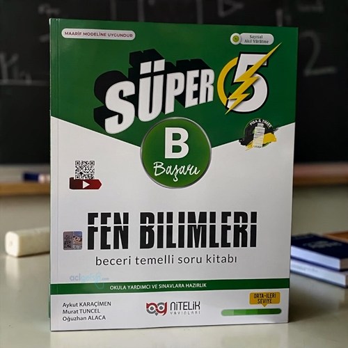 5.sınıf (b) Süper Fen Bilimleri Soru Kitabı Beceri Temelli