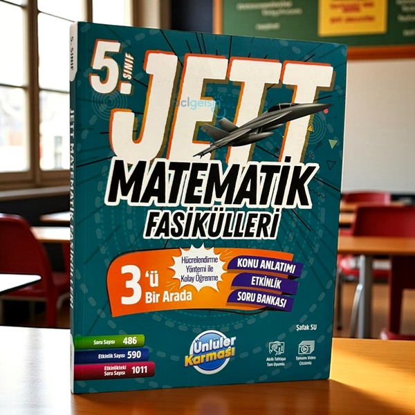 5. Sınıf Jett Matematik Fasikülleri Ünlüler Karması Yayınları