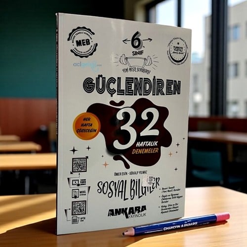 6. Sınıf Sosyal Bilgiler Güçlendiren 32 Haftalık Kazanım Denemeleri Ankara Yayınları
