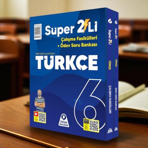 6. Sınıf 2`li Türkçe Çalışma Fasikülleri Seti Örnek Akademi Yayınları