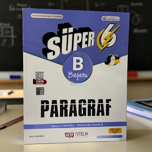 6. Sınıf Paragraf Süper B Beceri Temelli Soru Kitabı