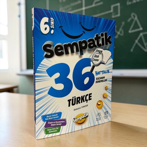 6. Sınıf Türkçe Sempatik 36 Haftalık Kazanım Denemeleri Ünlüler Karması